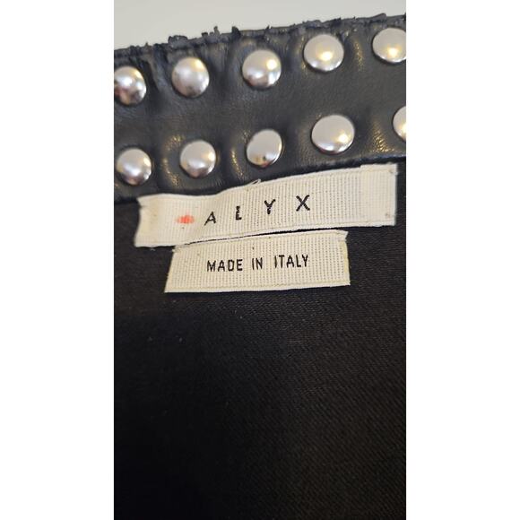 Alyx Black Studded Biker Pants with Leather – Size 27 - Picture 5 of 6
